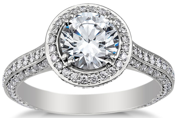 Inel de logodna cu diamante