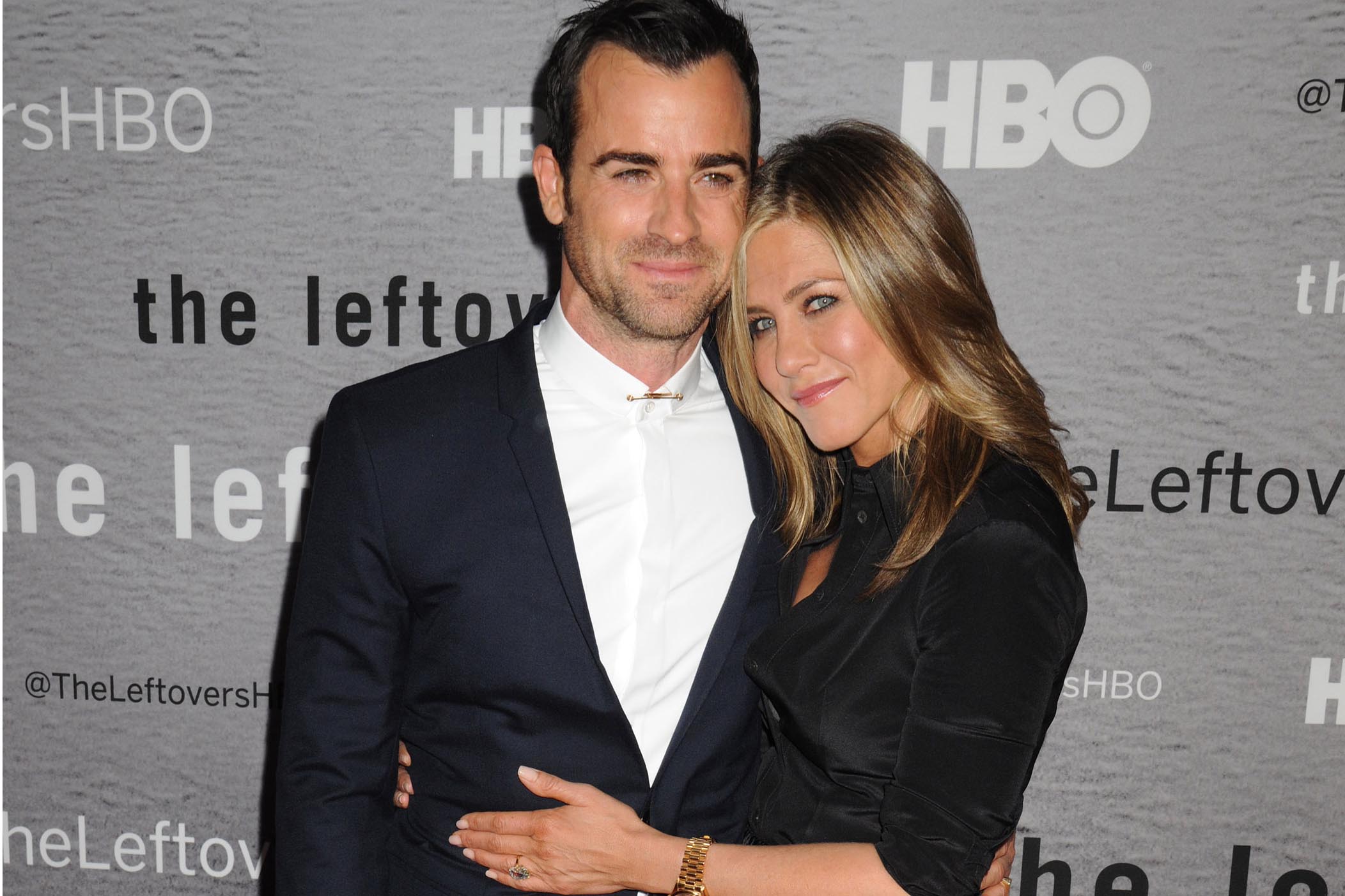 Consciously coupled lovebirds actors Justin Theroux (star of the series) and Jennifer Aniston arrive for the New York Premiere of HBO's new series "The Leftovers", held at the NYU Skirball Center in Greenwich Village in NYC Pictured: Justin Theroux and Jennifer Aniston Ref: SPL786039 230614 Picture by: Johns PKI/Splash News Splash News and Pictures Los Angeles: 310-821-2666 New York: 212-619-2666 London: 870-934-2666 photodesk@splashnews.com 