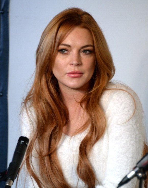 Lindsay Lohan Press Conference At Social Film Loft - 2014 Park City