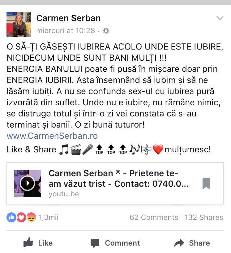 Carmen Șerban vorbește despre diferența dintre iubire și sex2