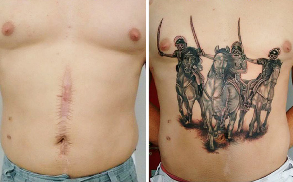 tatuaje care ascund perfect cicatricile 25