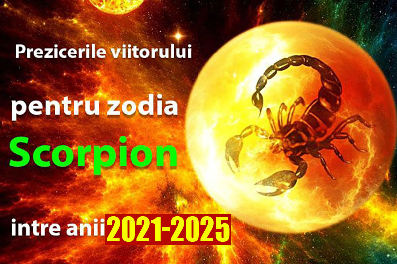 Prezicerile viitorului pentru zodia Scorpion intre anii 2021-2025
