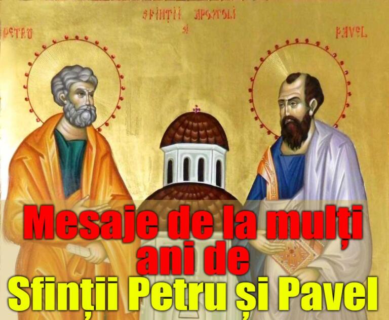 Mesaje de la multi ani de Sfintii Petru si Pavel